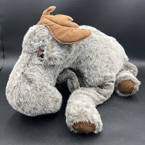Vintage 1970s Cuddle Toys By Douglas Large 24” Moose Stuffed Plush Made NH USA